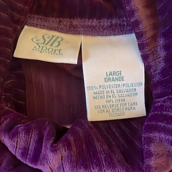 SJBSport Purple turtleneck sweater, Size L - Picture 4 of 6